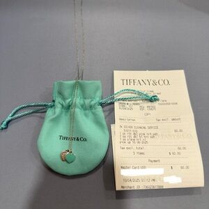 Tiffany & Co. Silver and Turquoise Heart Pendant 18”